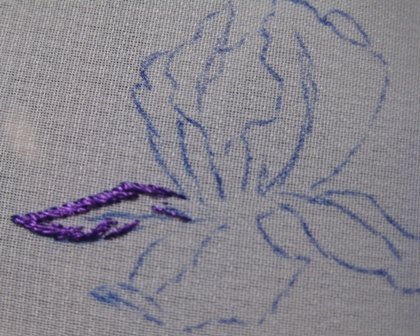 Мастер-класс по вышивке гладью ирис