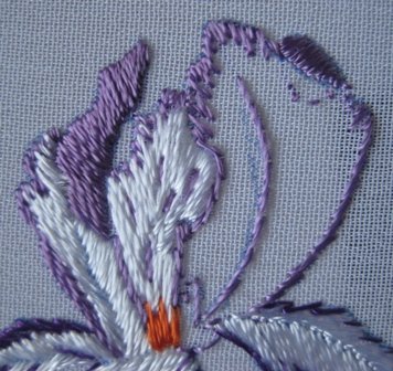 Мастер-класс по вышивке гладью ирис