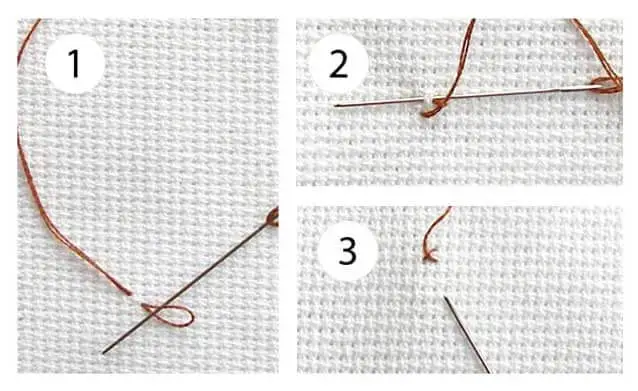 вишиваємо в дві нитки: